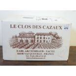 Six bottles of Domaine Le Clos des Cazaux - 2009 - La Tour Sarrazine  (cardboard case)