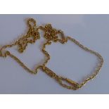 A yellow-metal chain marked 15, approx. 6.55gThis has not been tested for 15 carat gold it is just