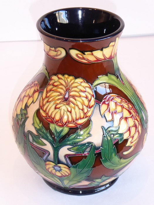 A large Moorcroft pottery vase (modern)