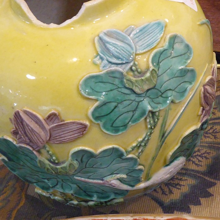 An Oriental ceramic group comprising a Chinese porcelain ginger jar and cover in Kangxi style ( - Image 6 of 8