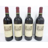 Four bottles of Carruades de Lafite 1998