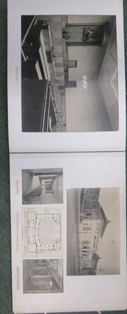 Photograph album containing nearly sixty pages of photographs and architectural plans of the work - Image 26 of 60