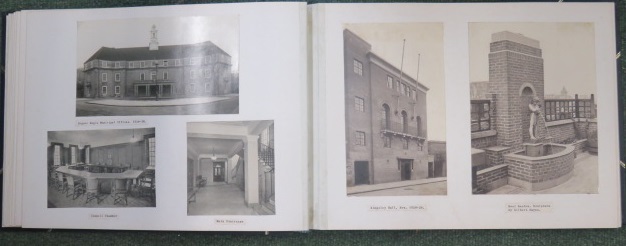 Photograph album containing nearly sixty pages of photographs and architectural plans of the work - Image 18 of 60