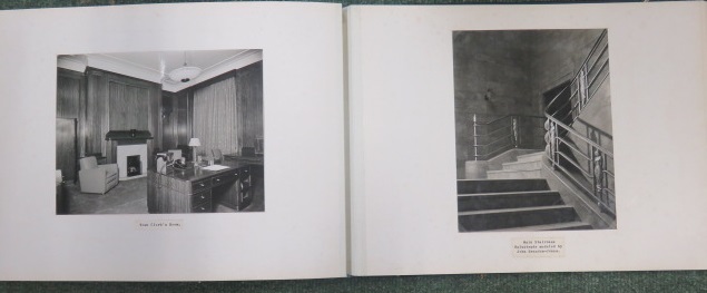 Photograph album containing nearly sixty pages of photographs and architectural plans of the work - Image 42 of 60