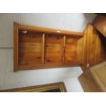 Pine corner cabinet