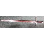 A massive 16th century Scottish two handed Claymore type sword Part of a collection of