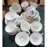 Royal Vale part tea service together with a Colclough part tea service