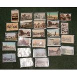 Quantity of postcards of Dorset interest to include Swanage, Weymouth, Dorchester, Corfe,