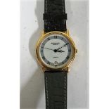 A Raymond Weil wristwatch in a leather case and with a recent service sheet, model number 5532, with