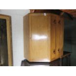 Light oak bureau, the top above two drawers 105cm x 77cmx 43cm