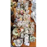 Quantity of bisque figurines