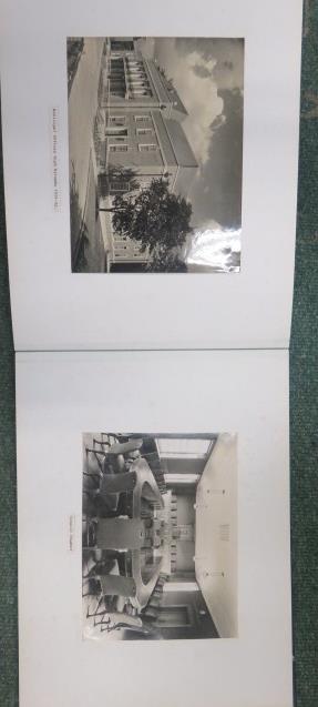 Photograph album containing nearly sixty pages of photographs and architectural plans of the work - Image 32 of 60