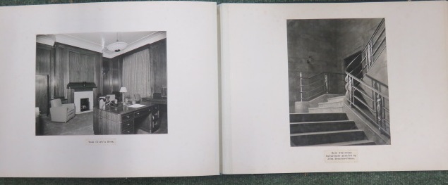 Photograph album containing nearly sixty pages of photographs and architectural plans of the work - Image 41 of 60