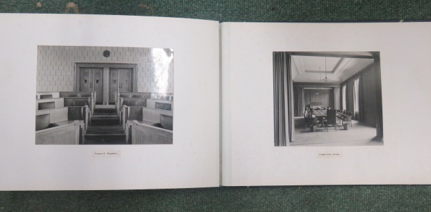 Photograph album containing nearly sixty pages of photographs and architectural plans of the work - Image 48 of 60