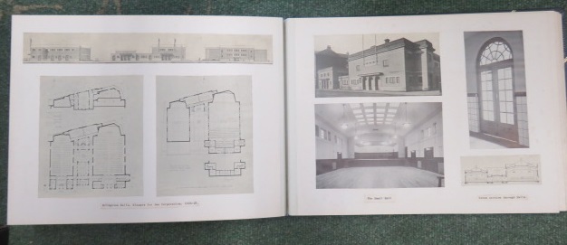 Photograph album containing nearly sixty pages of photographs and architectural plans of the work - Image 33 of 60