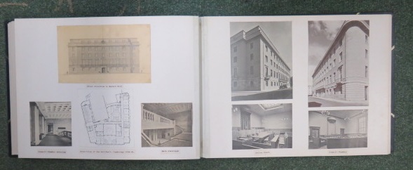 Photograph album containing nearly sixty pages of photographs and architectural plans of the work - Image 22 of 60