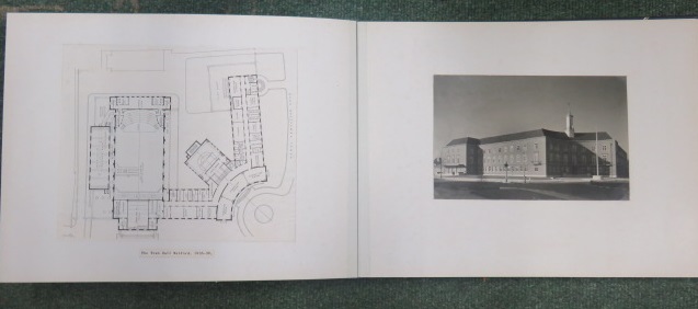 Photograph album containing nearly sixty pages of photographs and architectural plans of the work - Image 37 of 60