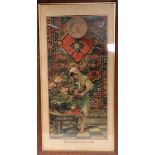 Pears print titled, Oriental Colours, framed, 71cm x 34cm,