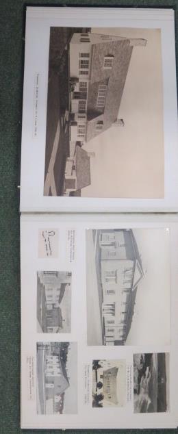 Photograph album containing nearly sixty pages of photographs and architectural plans of the work - Image 10 of 60