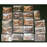 Collection of ten postcards of Dunster and nine postcards of Porlock, Somerset (19)