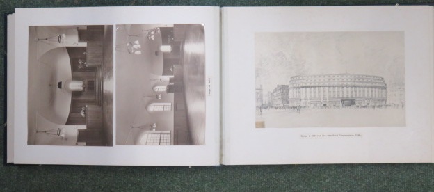 Photograph album containing nearly sixty pages of photographs and architectural plans of the work - Image 19 of 60