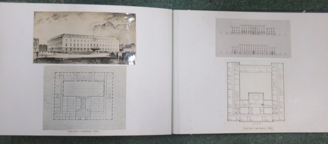 Photograph album containing nearly sixty pages of photographs and architectural plans of the work - Image 51 of 60