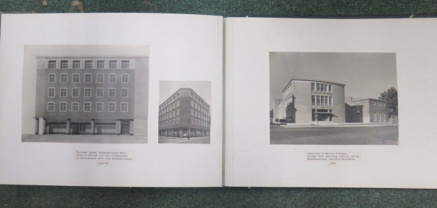 Photograph album containing nearly sixty pages of photographs and architectural plans of the work - Image 53 of 60