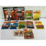 Ten Matchbox blister packs, all unopened, comprising 44 Passenger Coach, 47 Pannier Locomotive,