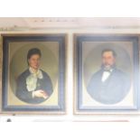 Two 19th century portraits, both signed and dated A. Janari dip, 1879