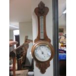 Oak barometer