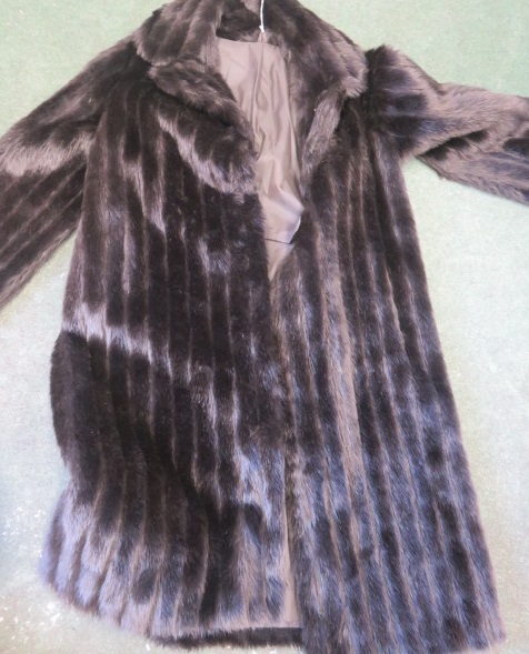 Fur coat, size 14