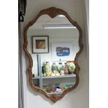 Gilt wall mirror