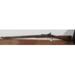 A Victorian snider two band Breech loading military rifle .577 lock dated 1859 over tower and