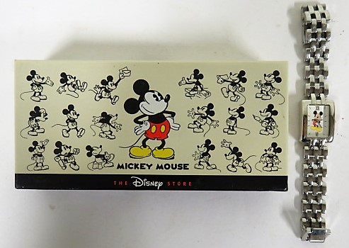 A cased Disney store Mickey Mouse watch