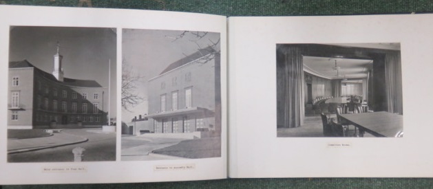 Photograph album containing nearly sixty pages of photographs and architectural plans of the work - Image 39 of 60