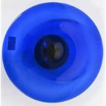 Unboxed Bristol Blue plate, 29.5cm diameter