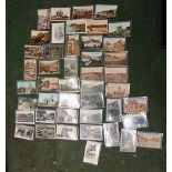 Quantity of postcards relating to Cornwall