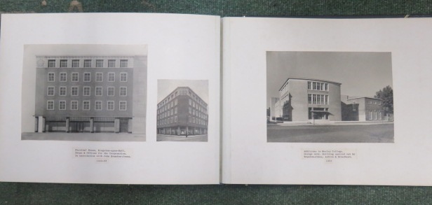 Photograph album containing nearly sixty pages of photographs and architectural plans of the work - Image 54 of 60