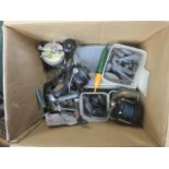 Quantity of fishing reels together with fishing related items