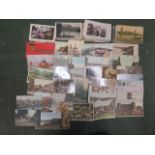 Quantity of loose postcards to include topographical views of Cambridge, Weston Super Mare, Robin
