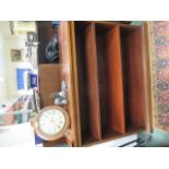 Mahogany open bookcase with three shelves