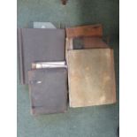 Five empty postcard albums together with an empty Victorian photograph album (6)