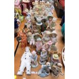 Quantity of bisque figurines