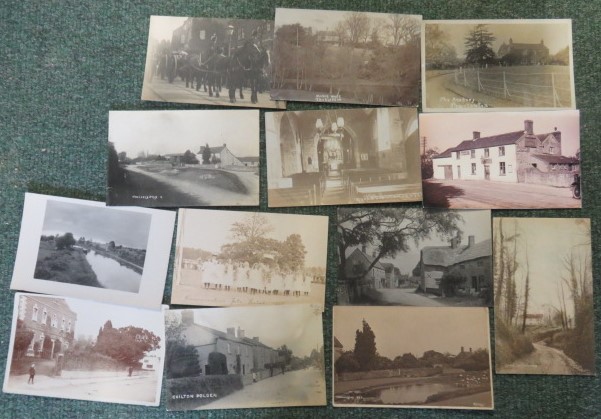 Collection of twelve black and white postcards of Thurloxton, Cannington, Chilton Polden,