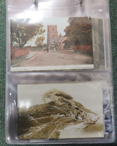 Collection of over fifty postcards of topographical views relating to Taunton, Middlezoy,