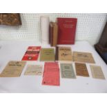 A small quantity of military related books (most reproductions) and ephemera including ration books,