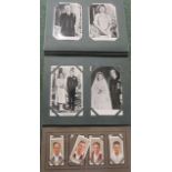 An album of postcards mainly of Royal interest, together with an album containing cigarette cards