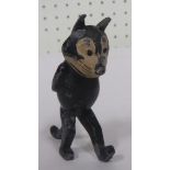 A cast model of Felix the Cat circa 1925, height when standing 70mm, no markings but very similar to
