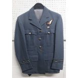 An RAF tunic and trousers to a Flight-Lieutenant Navigator Wing and Queens Crown Buttons, with