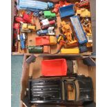 Quantity of unboxed vehicles to include a Tonka flatbed truck
